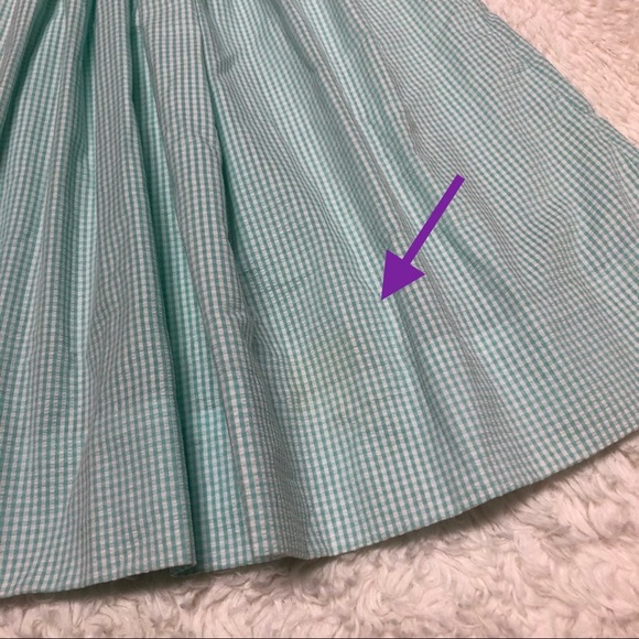 Vintage Gingham Sheep Embroidered Easter Dress - Picture 5 of 9